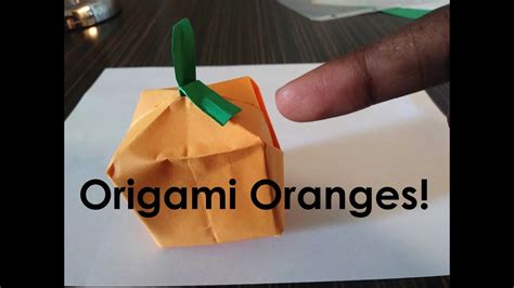 How To Make An Origami Orange Youtube