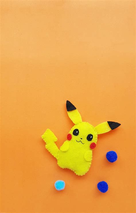 Pokémon Felt Pikachu Craft For Kids Whispered Inspirations