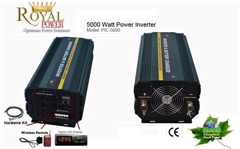 5000 Watt Dcac Power Inverter Charger 12 Volt To 110 Volt