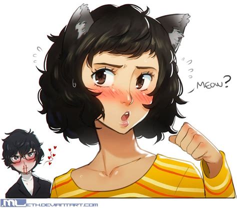 Persona 5 Sadayo Kawakami By Mleth Manga Anime Funny Images Funny Pictures Happy Late