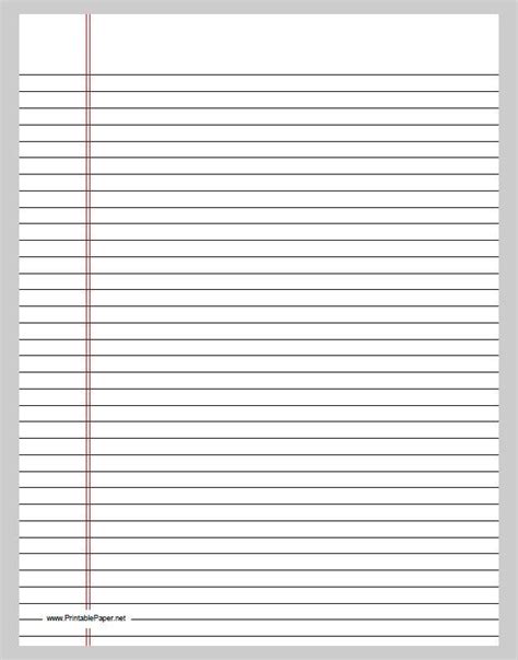 Lined Paper Template