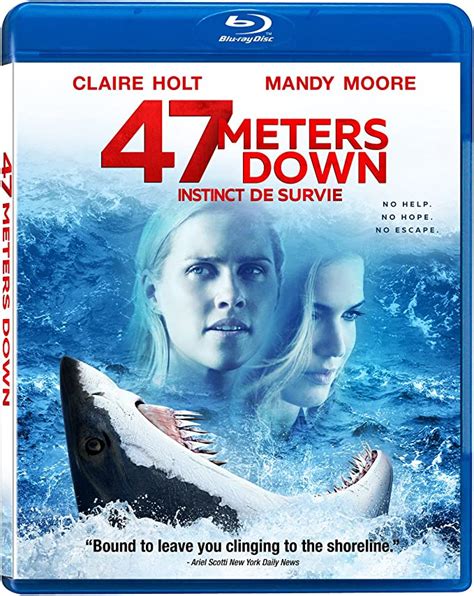 47 Meters Down Bluray Amazonca Mandy Moore Claire Holt Matthew