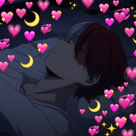 Todoroki Sleeping Uwu Anime Heart Anime Aesthetic Aesthetic Anime
