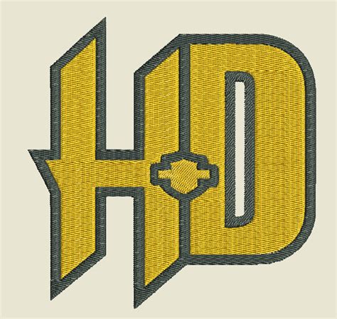 Harley Davidson logo embroidery design in pes hus sew 14 pcs | Etsy