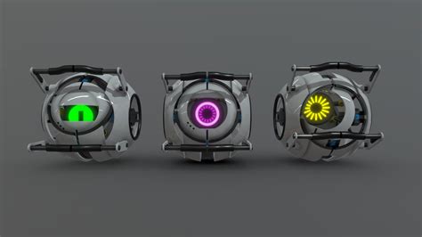 Portal Personality Cores Remake Download Free 3d Model By Flikd