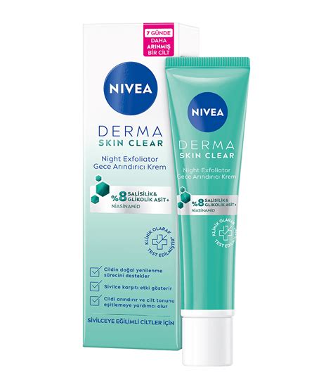 NIVEA Derma Skin Clear Night Exfoliator Gece Arındırıcı Krem