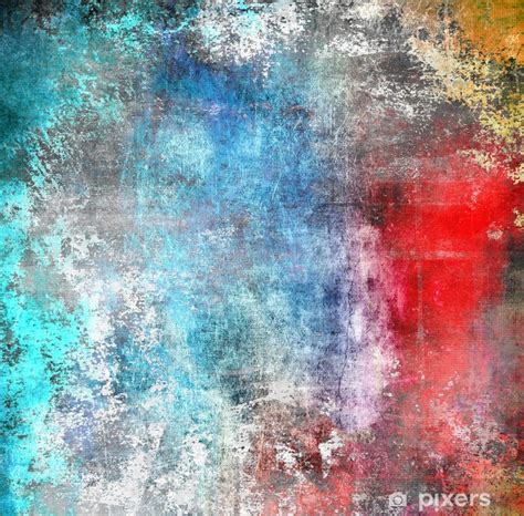 Wall Mural Grunge Colorful Background Scratched Texture Pixersus