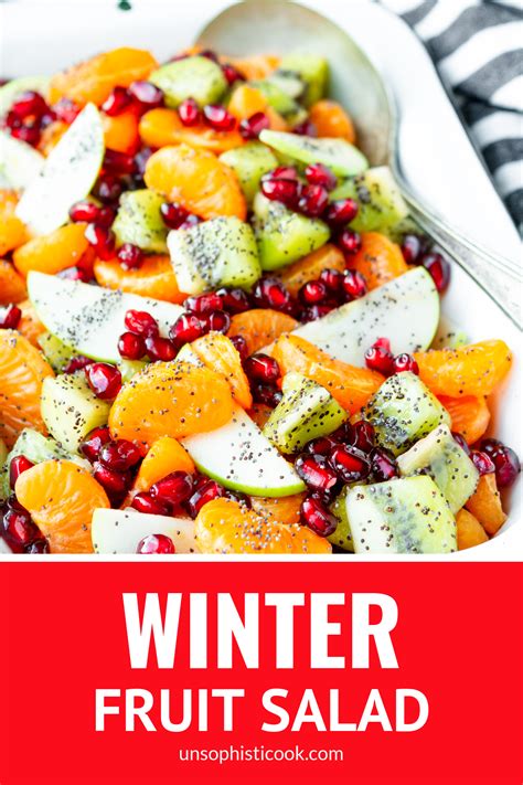 A fun cooperative activity to make fruit salad; Winter Fruit Salad with Honey Lemon Poppy Seed Dressing ...