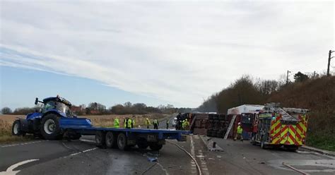 A1 Crash Road Closed In Both Directions Following Serious Smash In