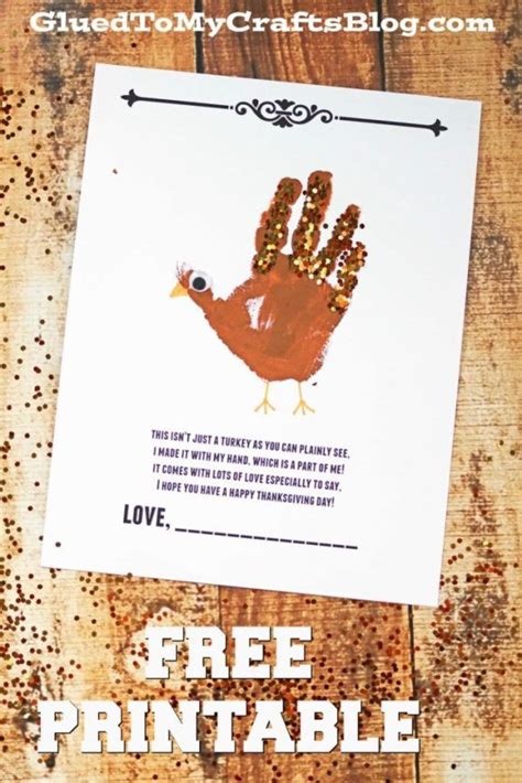 Cutest Handprint Turkey In The Land Printable Artofit