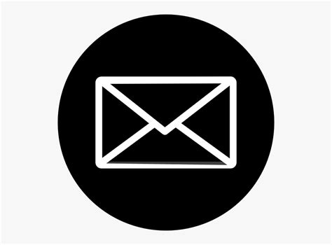 Email Icon Black Circle Clip Art Library