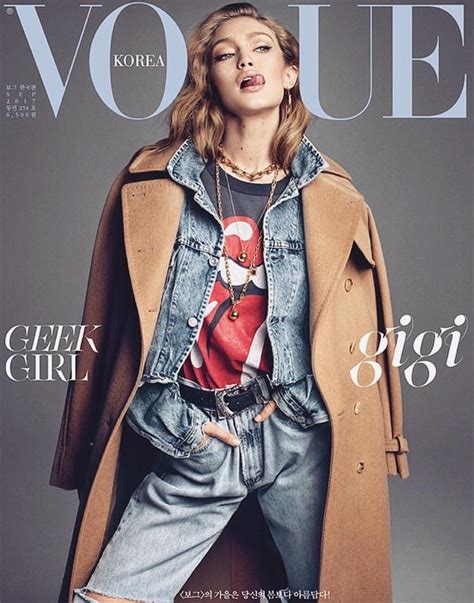 Gigi Hadid Vogue Magazine Xã Luận Thời Trang Vogue Covers Vogue