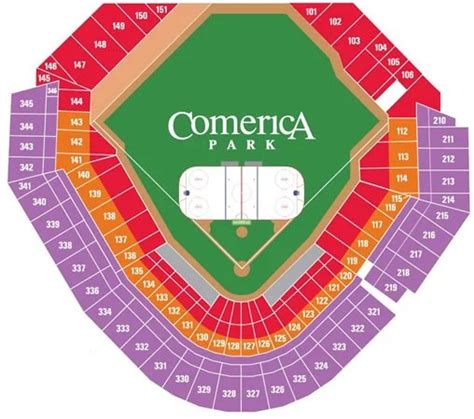 Comerica Park Seating Chart With Seat Numbers