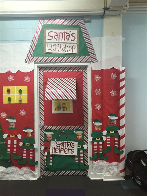 Santas Work Shop Door Decorations Classroom Christmas Christmas