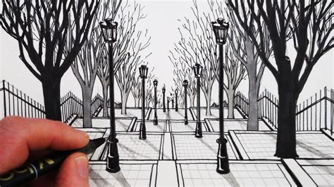 How To Draw 1 Point Perspective Draw A View Of Steps And