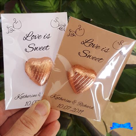 Personalised Love Is Sweet Wedding Favours