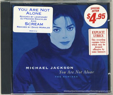 Michael Jackson You Are Not Alone The Remixes 1995 Cd Discogs