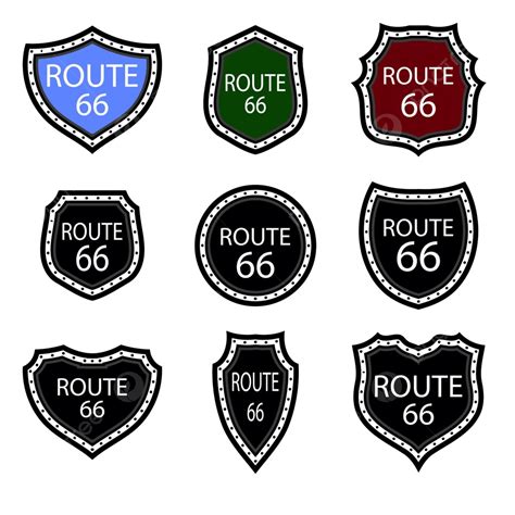 Us Route 66 Sign A Compilation Of Highway Emblems For Usa Travelers