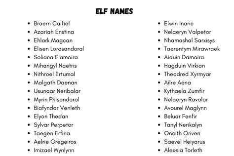 Elf Names 200 Fantasy And Cool Elf Names Ideas For You 2023