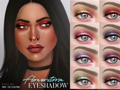 The Sims Resource Flowerstorm Eyeshadow N63