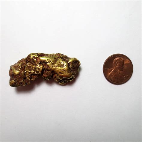 Azusa Canyon Ca 2324k Gold Nugget 317g Total