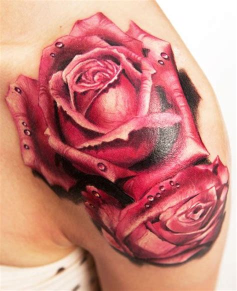 Rose Tattoo By Zsofia Belteczky Post 12238 Tattoos Rose Shoulder