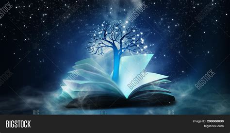 Open Book Magical Image And Photo Free Trial Bigstock