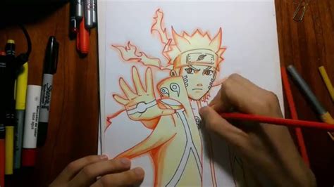 Dibujando A Naruto Modo Sabio De Los 6 Caminos Drawing Naruto Sage Of