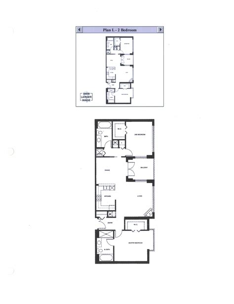 Discovery Floor Plan L 2 Bedroom The Mark Downtown San Diego Condos