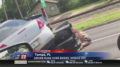 Watch Florida Man Runs Over Motorcycle During Road Rage Incident