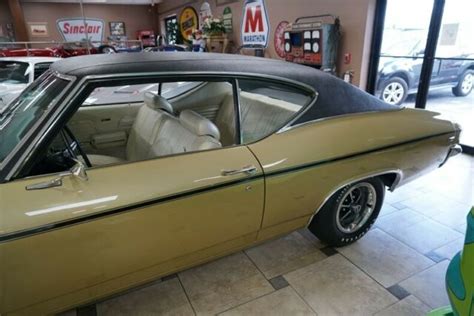 1969 Chevrolet Chevelle Ss396 9999 Miles Olympic Gold Classic Cars