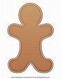 Gingerbread-Man-Template - Tim's Printables