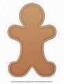 Gingerbread-Man-Template - Tim's Printables
