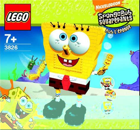 lego 3826 build a bob instructions spongebob squarepants