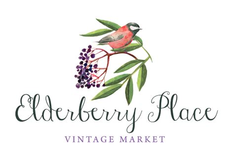 Elderberry Place Vintage Market Logo Honeysuckle Acres
