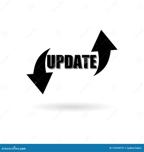 Black Update Software Sticker Or Logo Concept Meaning Replacing