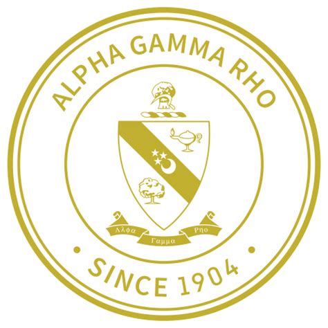 Alpha Gamma Rho 1904 Crest Svg Alpha Gamma Rho Circle Crest Vector