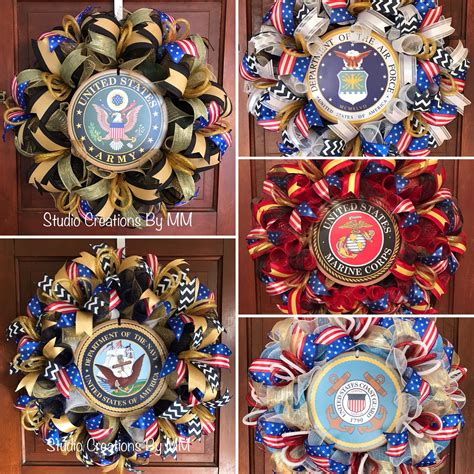 United States Military Wreaths By Studiocreationsbymm Military Wreath