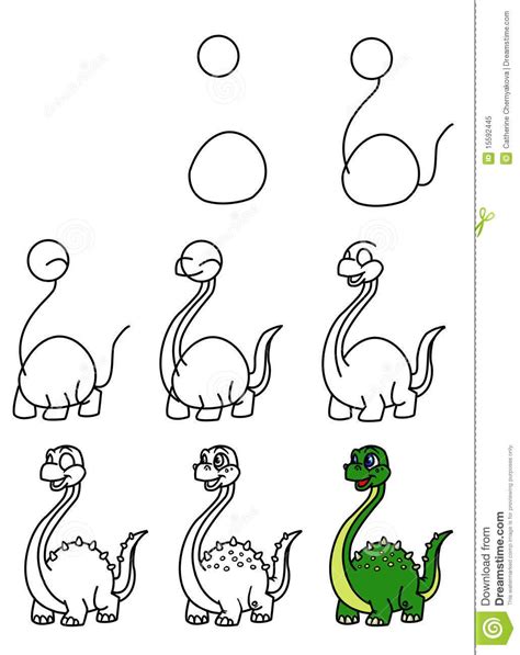 Https://tommynaija.com/draw/how To Draw A Dinosaur Step By Step