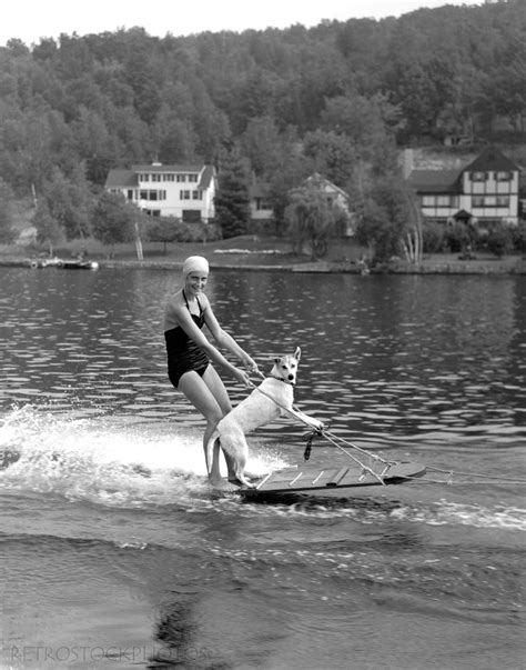 Vintage Water Skiing Photos Set Of Prints S Wall Etsy