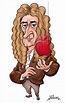 Isaac Newton - Composition Comic Book | Caricature, Caricature drawing ...