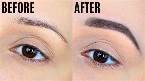 The Best Eyebrow Tutorial For Thin And Sparse Brows Youtube