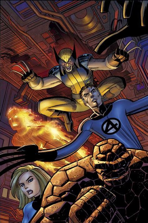 Wolverine And Fantastic Four By John Romita Jr Wolverine