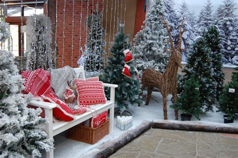 Winter Wonderland With Artificial Trees Christmas Display Christmas
