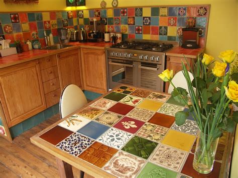 22 Wonderful Ceramic Tile Kitchen Tables Home Decoration And