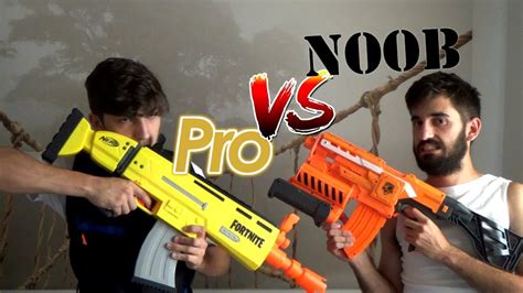 Batalla Nerf Un Pro Vs Noob En Nerf Muy Extremo Youtube