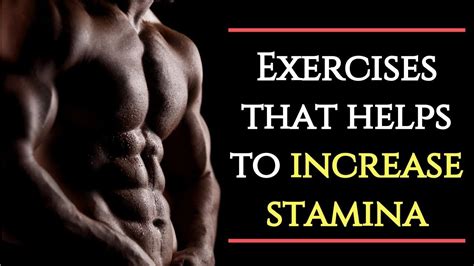 5 best exercises to instantly increase your stamina how to increase stamina youtube