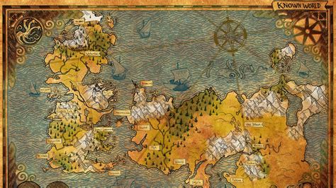 Game Of Thrones Detailed Map
