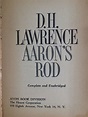 Aaron's Rod by DH Lawrence VINTAGE PAPERBACK Fiction Novel - Etsy