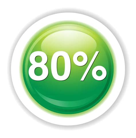 Eighty Percent Icon Stock Vector Image By ©sarahdesign85 70375327